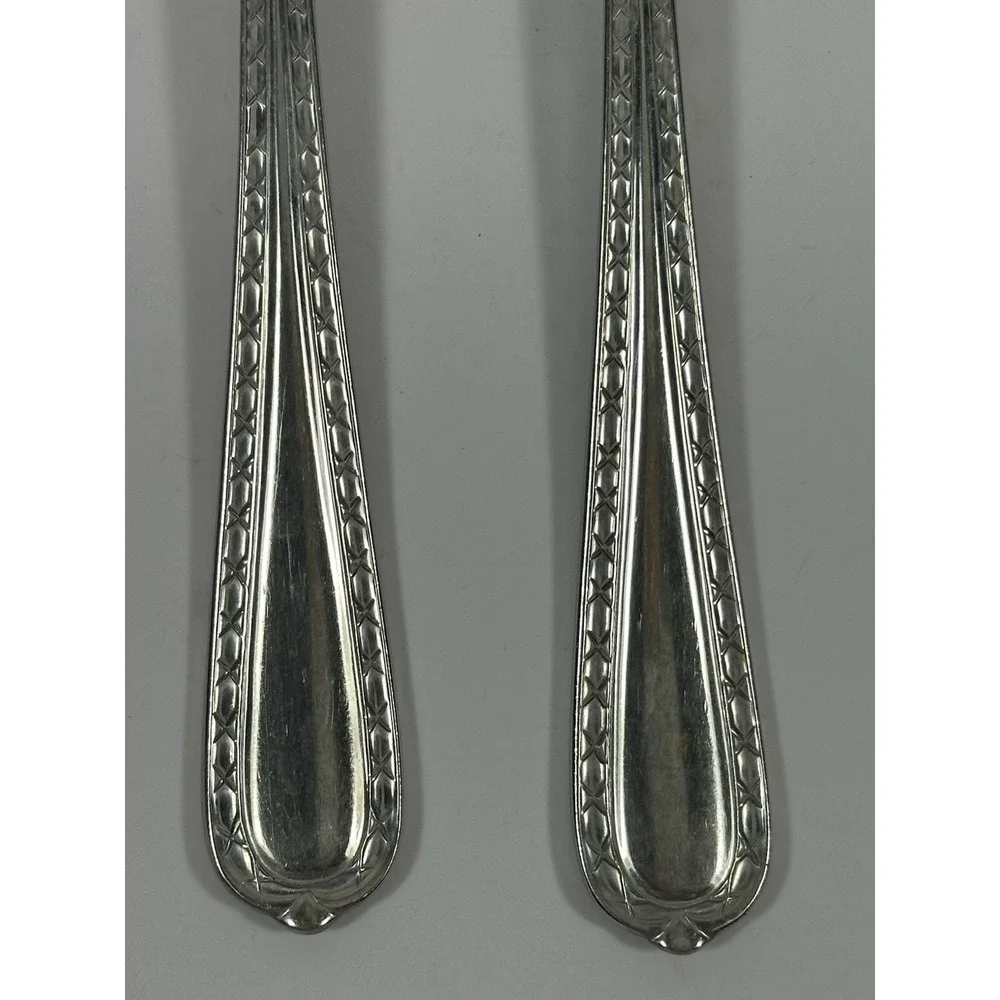 Hampton Silversmiths Nobility Salad Fork 3 Tine Set Of 2